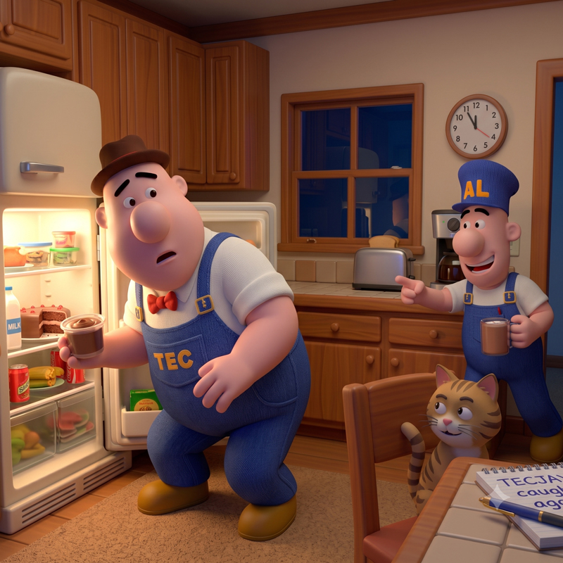 Tec Caught In Fridge by Al