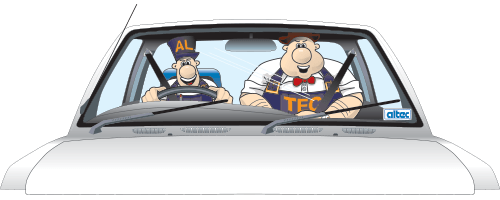 Altec Logo: Al and Tech in car