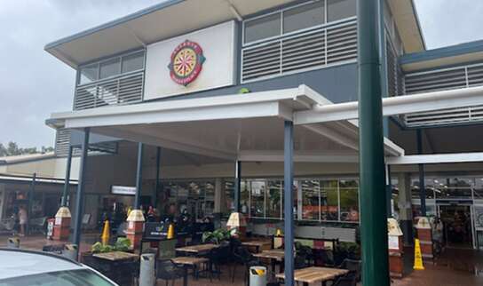 Out door patio for shopping complex