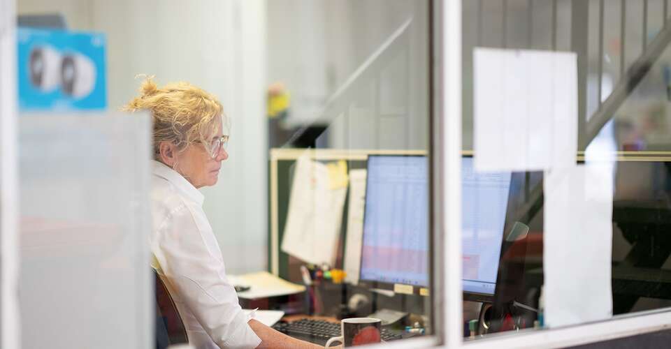 Admin in office